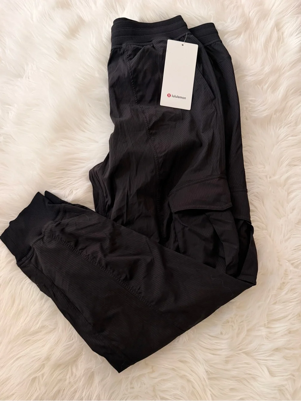 lululemon athletica Black Cargo Jogger Pants